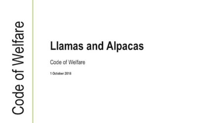 Code of Welfare: Llamas and Alpacas 2018